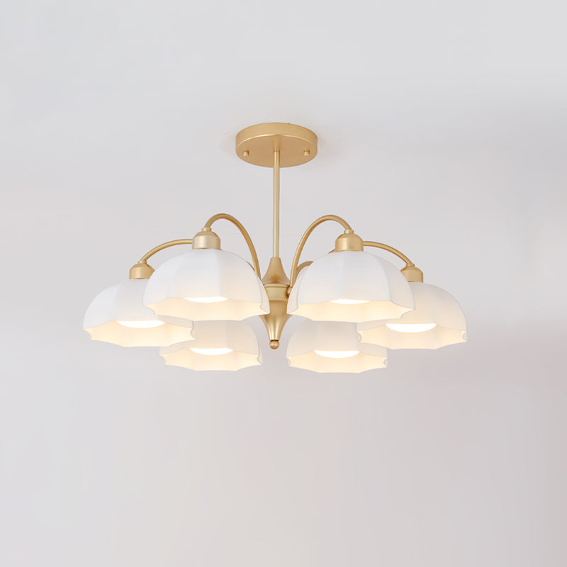 Frosted Glass Bell Chandelier - YhLamps