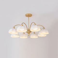 Frosted Glass Bell Chandelier - YhLamps