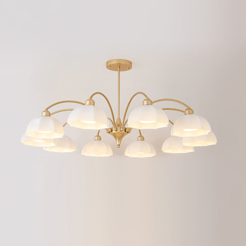 Frosted Glass Bell Chandelier - YhLamps