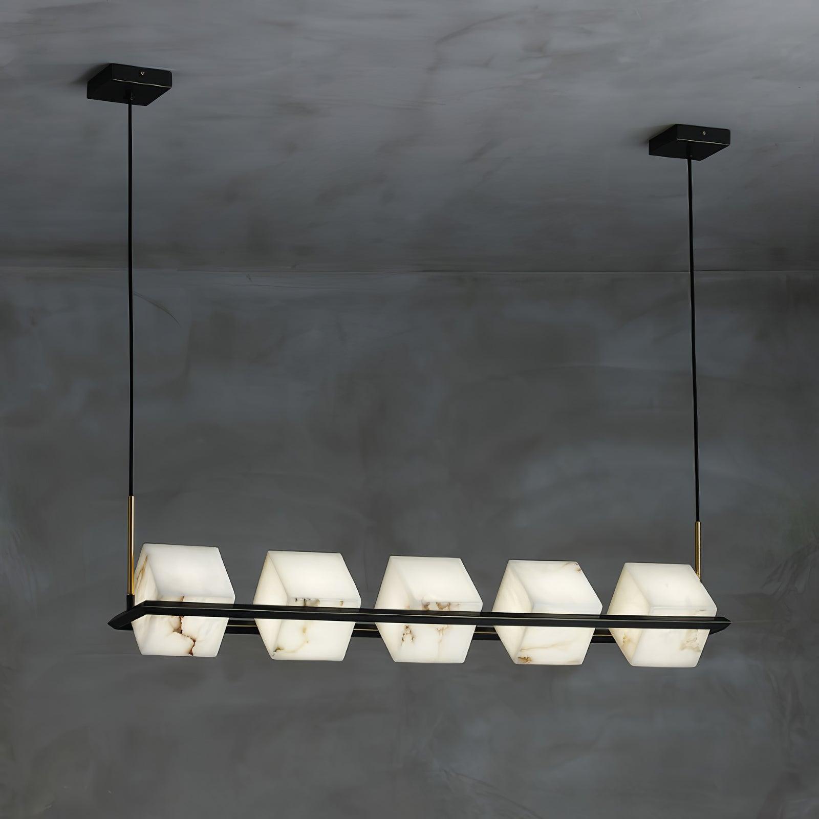 Alabaster Square Box Chandelier - YhLamps