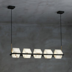 Alabaster Square Box Chandelier - YhLamps