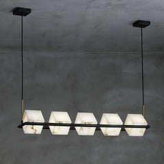 Alabaster Square Box Chandelier - YhLamps