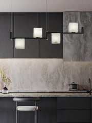 Alabaster Square Box Chandelier - YhLamps