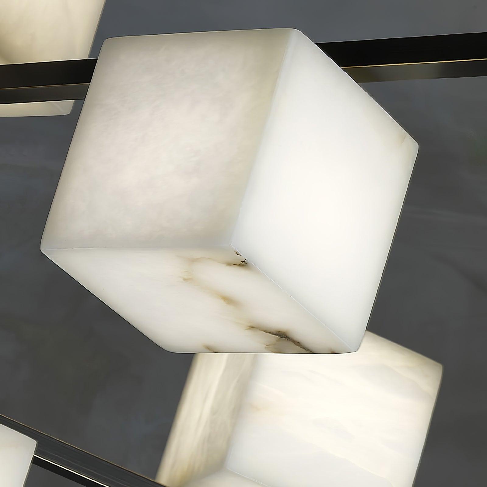 Alabaster Square Box Chandelier - YhLamps