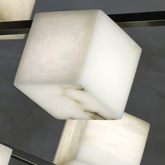 Alabaster Square Box Chandelier - YhLamps