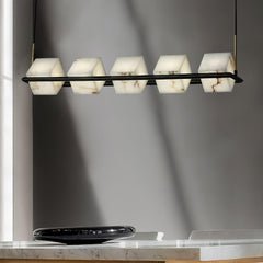 Alabaster Square Box Chandelier - YhLamps