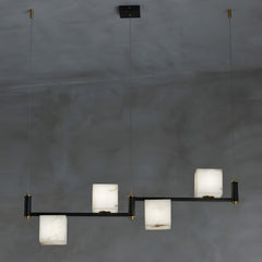 Alabaster Square Box Chandelier - YhLamps