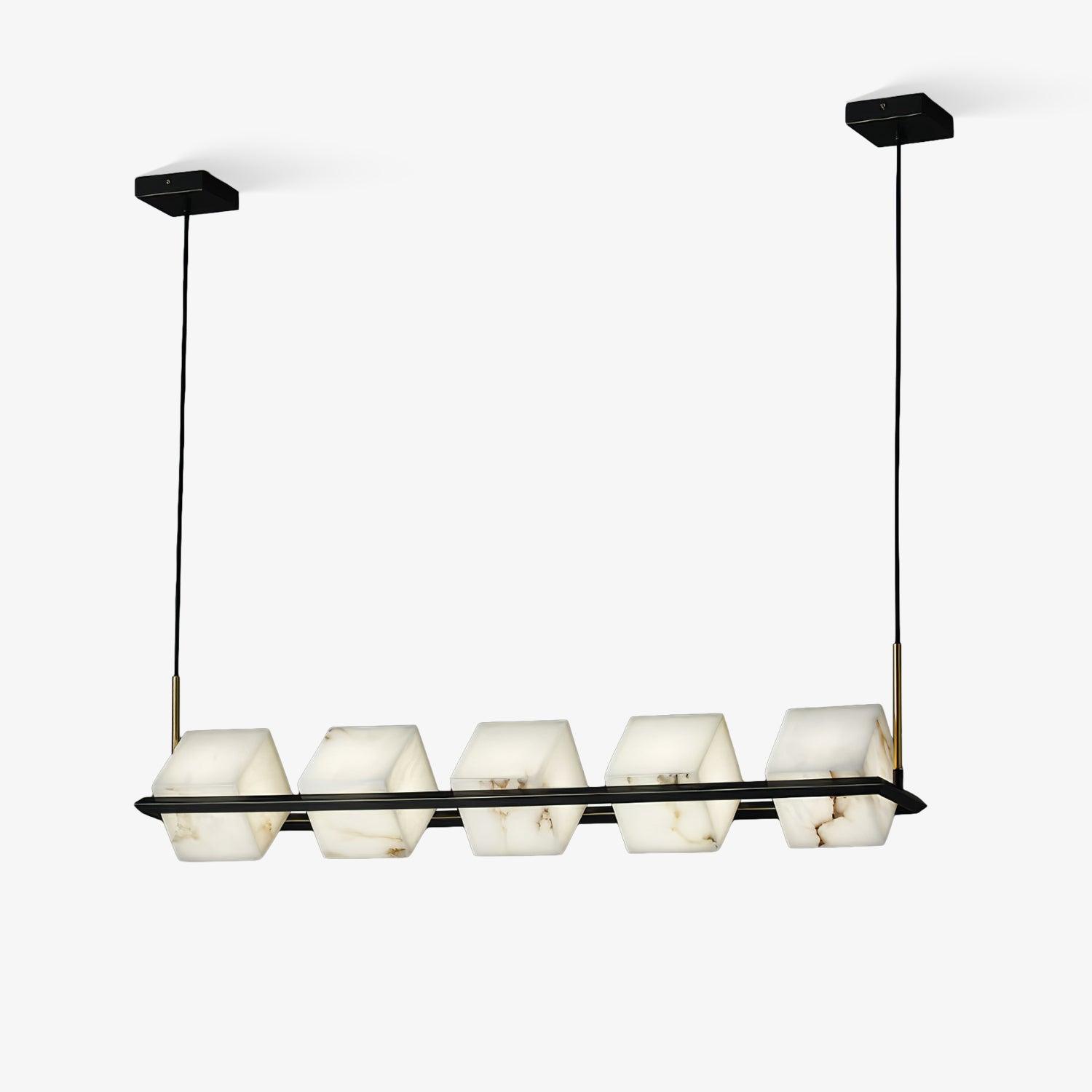 Alabaster Square Box Chandelier - YhLamps