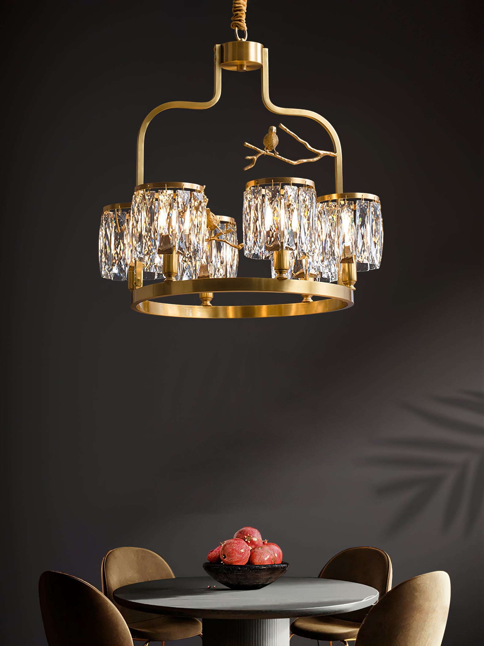 Crystal Bird Chandelier - YhLamps