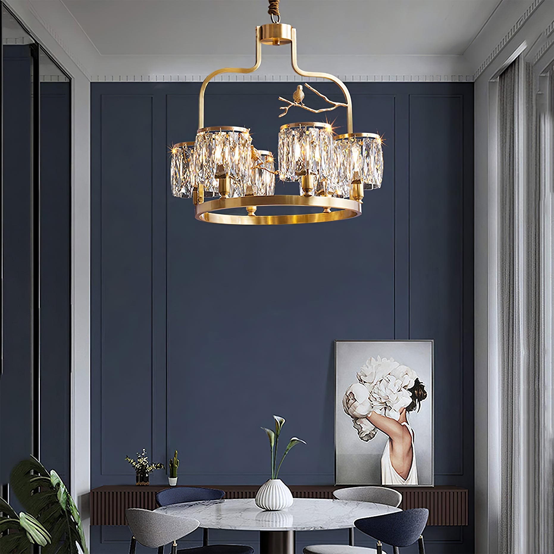 Crystal Bird Chandelier - YhLamps