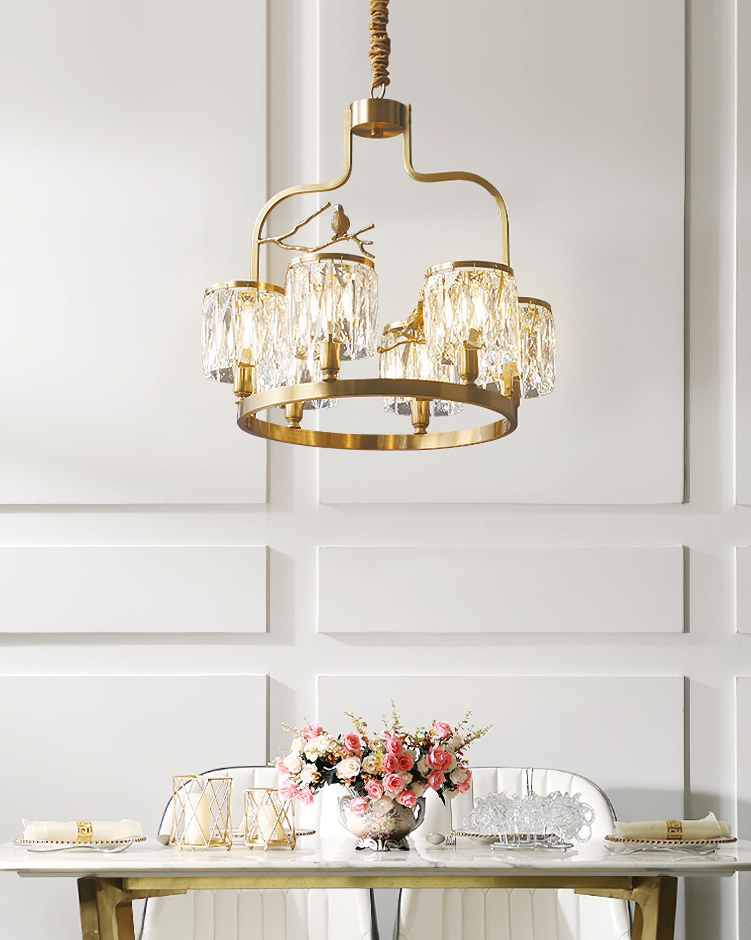 Crystal Bird Chandelier - YhLamps