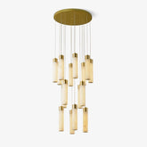 Celestial Alabaster Cascade Chandelier - YhLamps