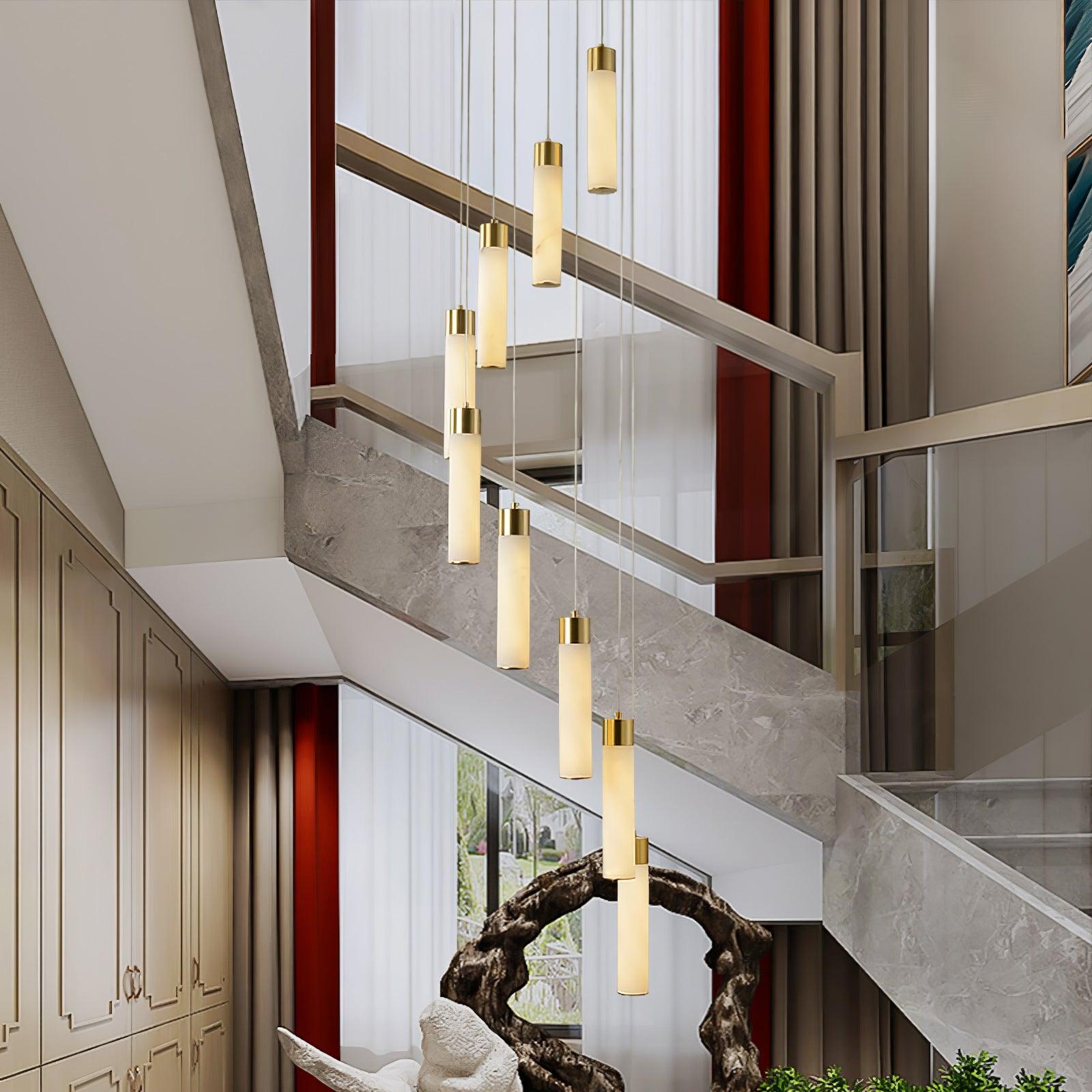 Celestial Alabaster Cascade Chandelier - YhLamps