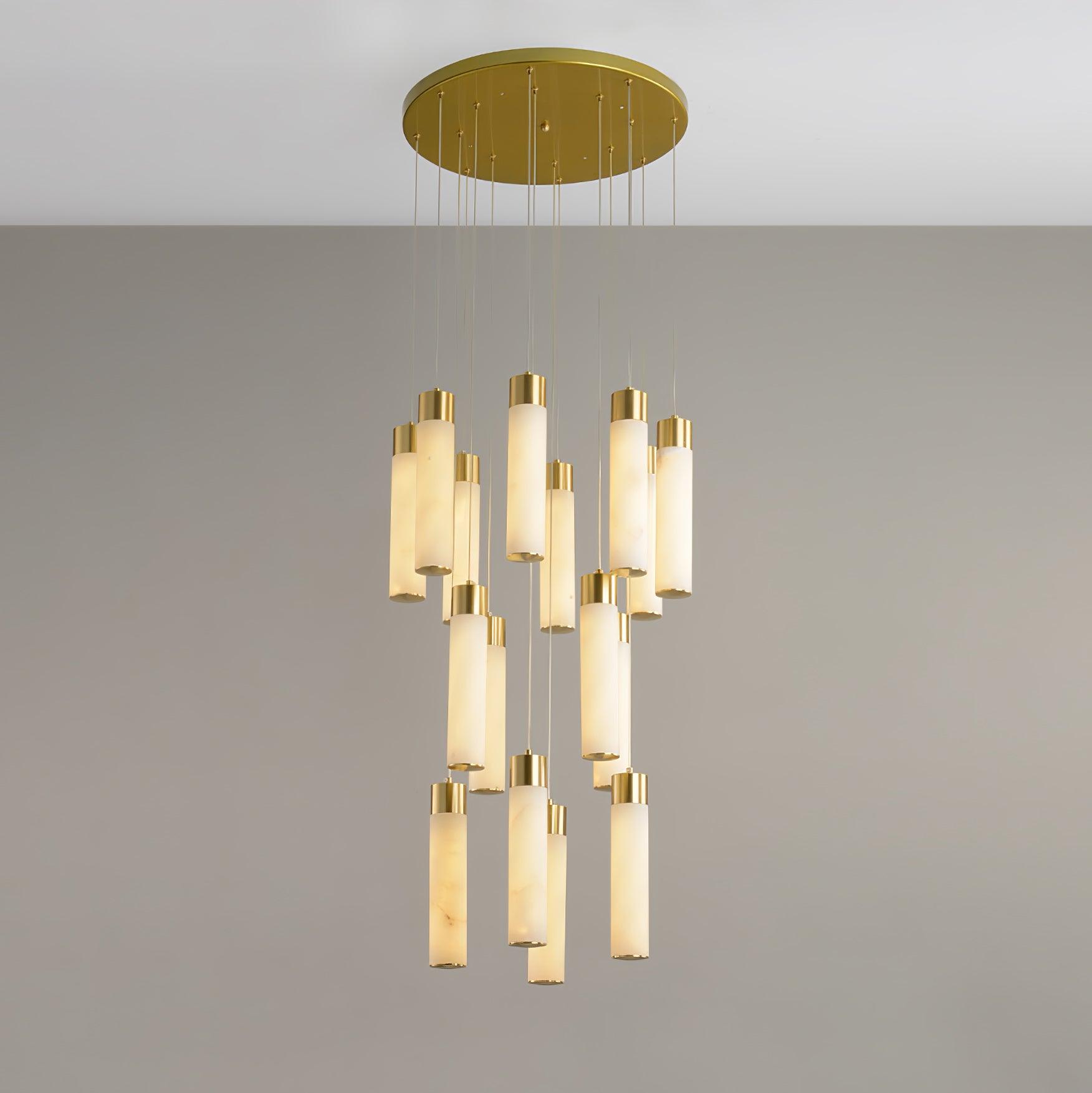 Celestial Alabaster Cascade Chandelier - YhLamps