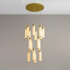 Celestial Alabaster Cascade Chandelier - YhLamps