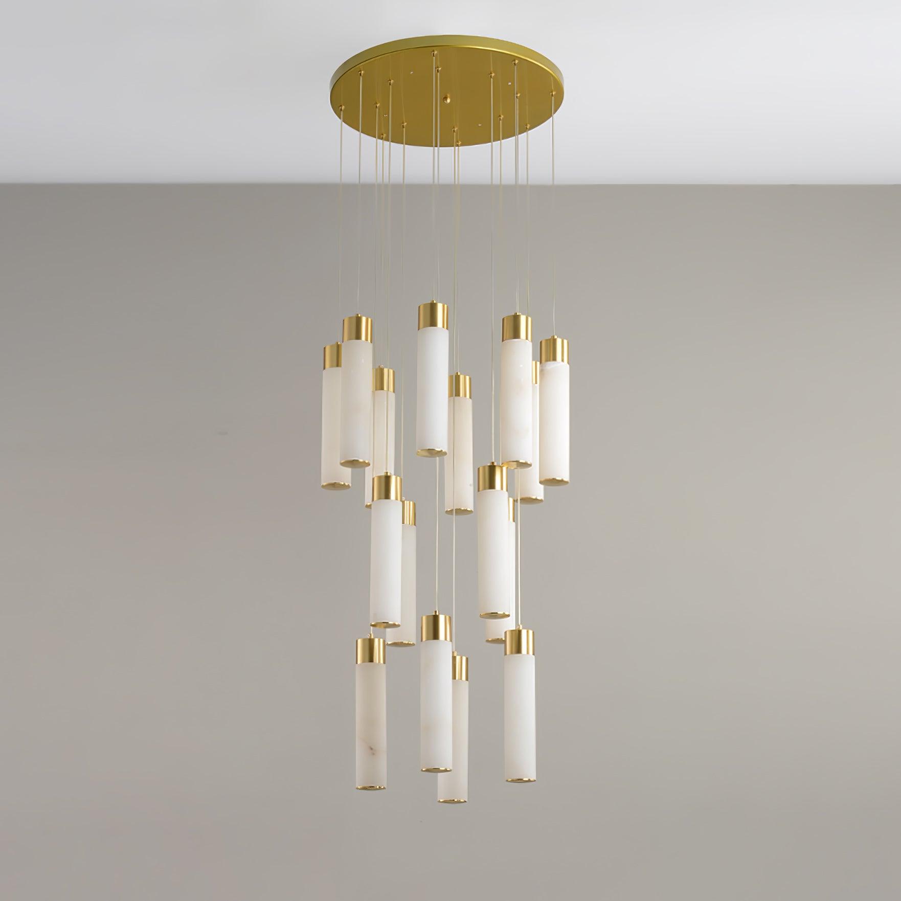 Celestial Alabaster Cascade Chandelier - YhLamps