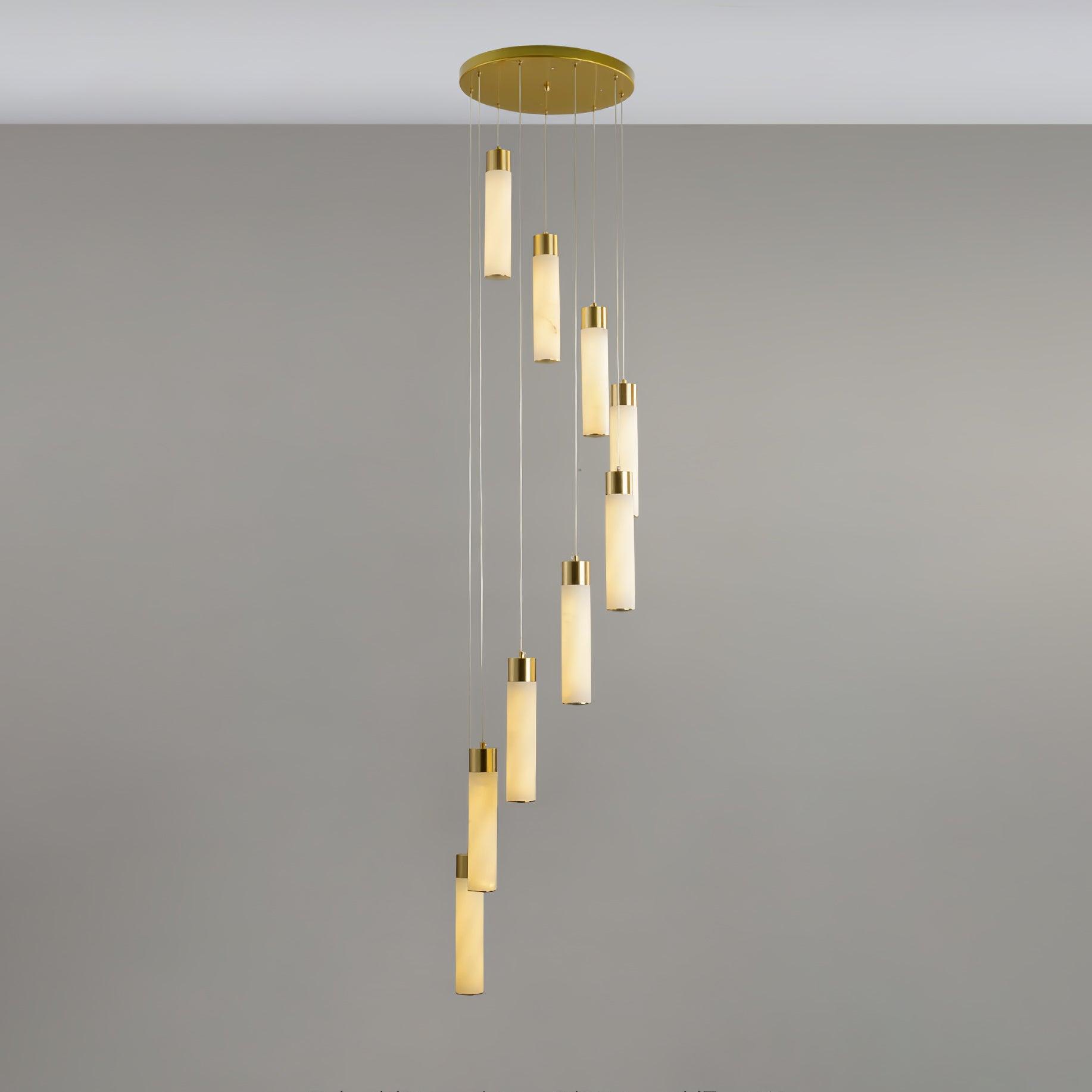 Celestial Alabaster Cascade Chandelier - YhLamps