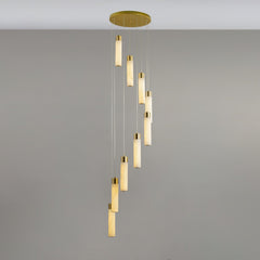 Celestial Alabaster Cascade Chandelier - YhLamps