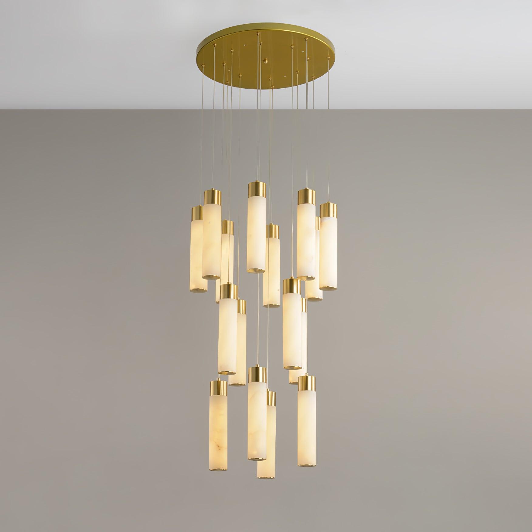 Celestial Alabaster Cascade Chandelier - YhLamps