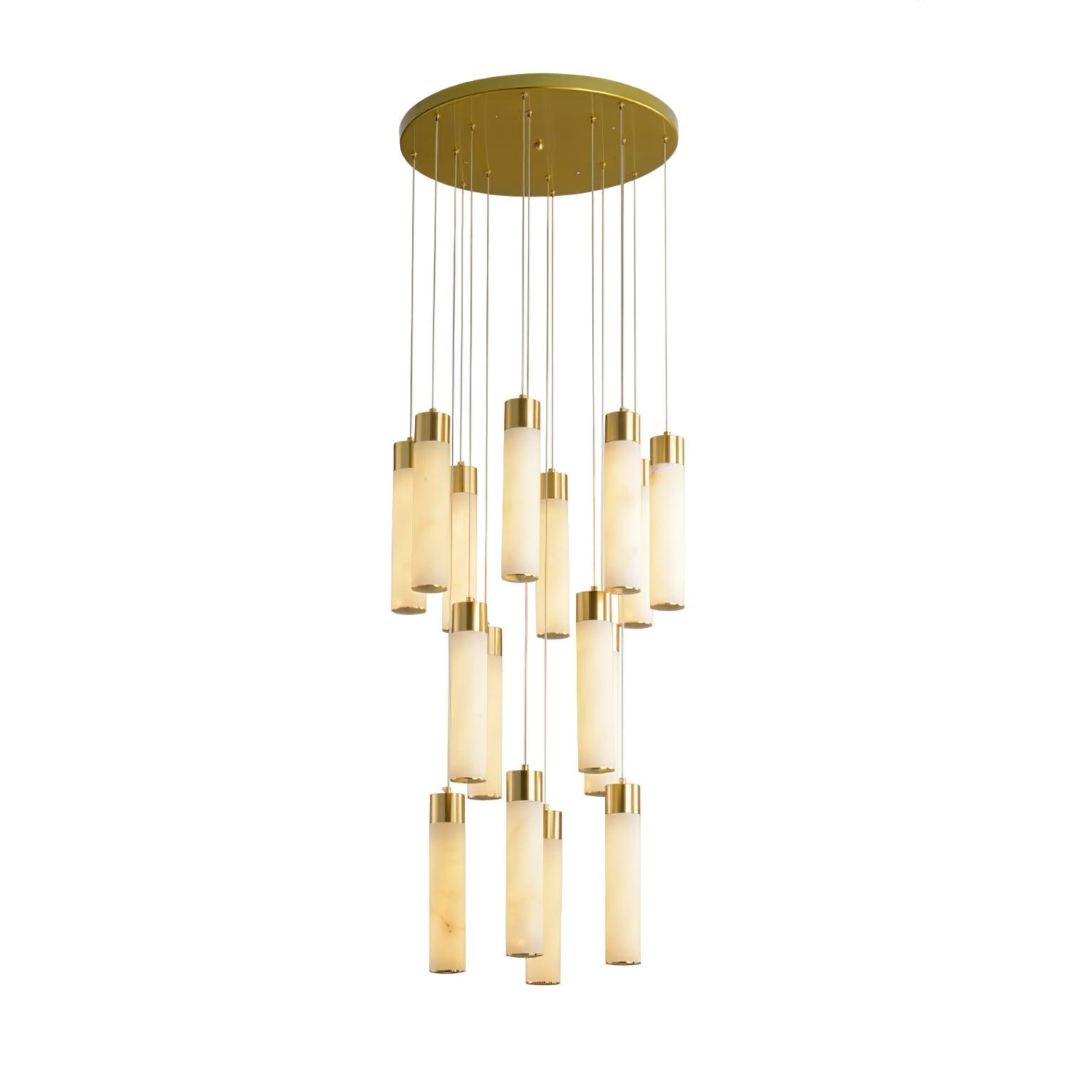 Celestial Alabaster Cascade Chandelier - YhLamps