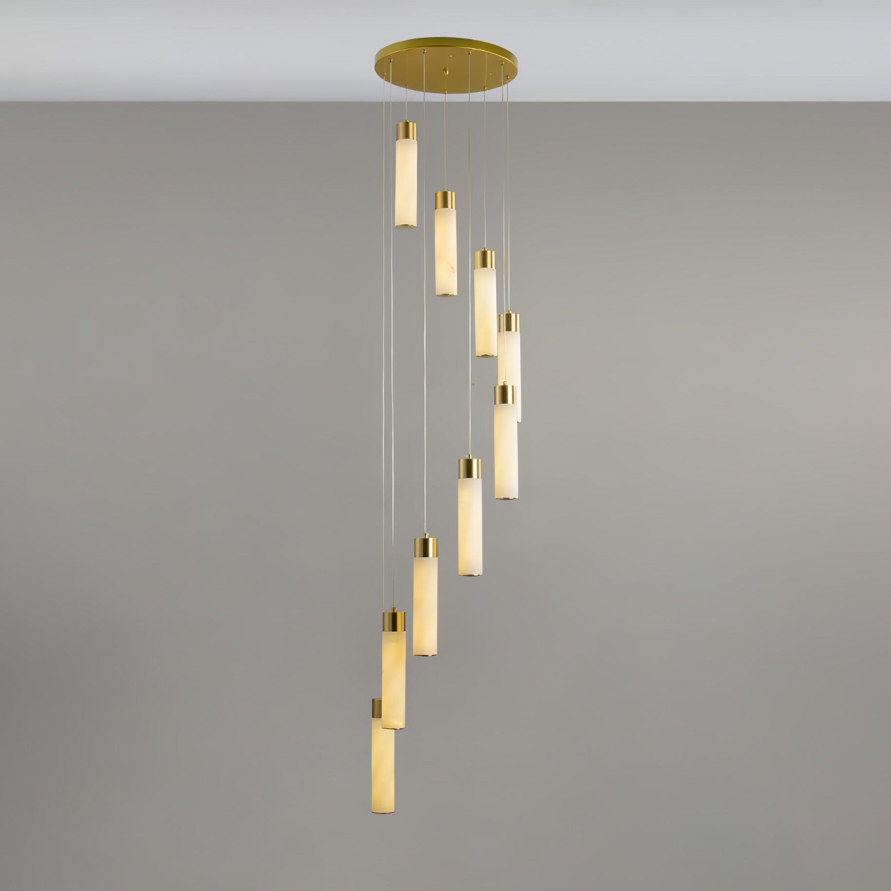 Celestial Alabaster Cascade Chandelier - YhLamps