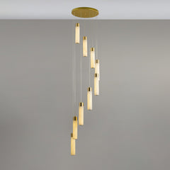 Celestial Alabaster Cascade Chandelier - YhLamps