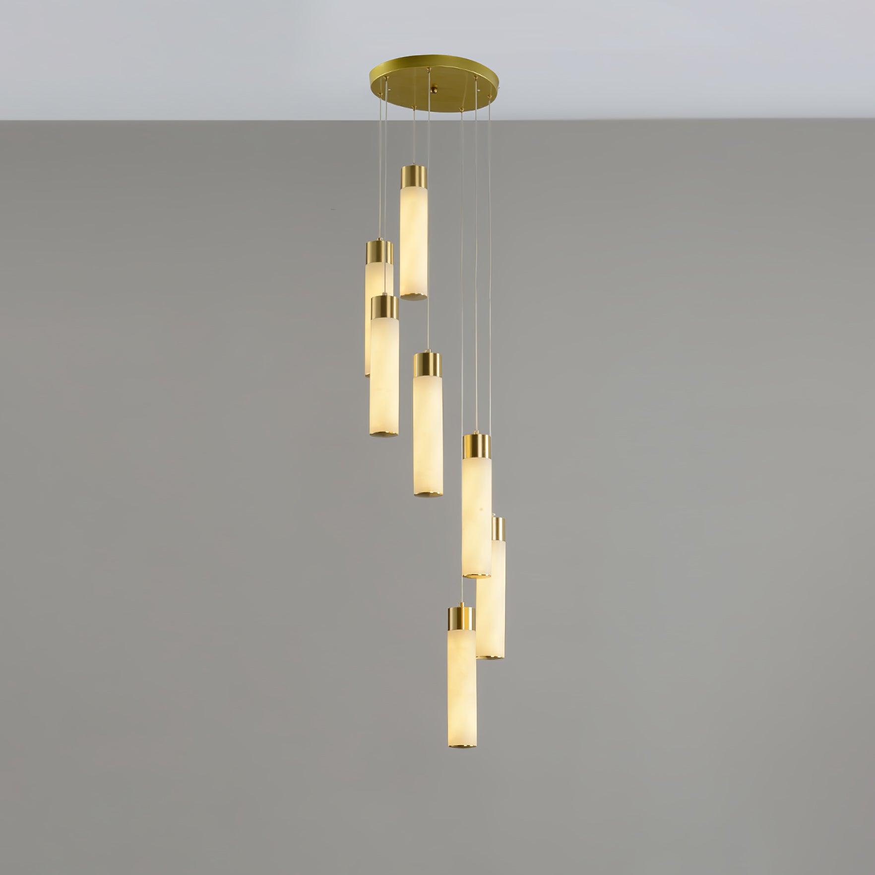 Celestial Alabaster Cascade Chandelier - YhLamps