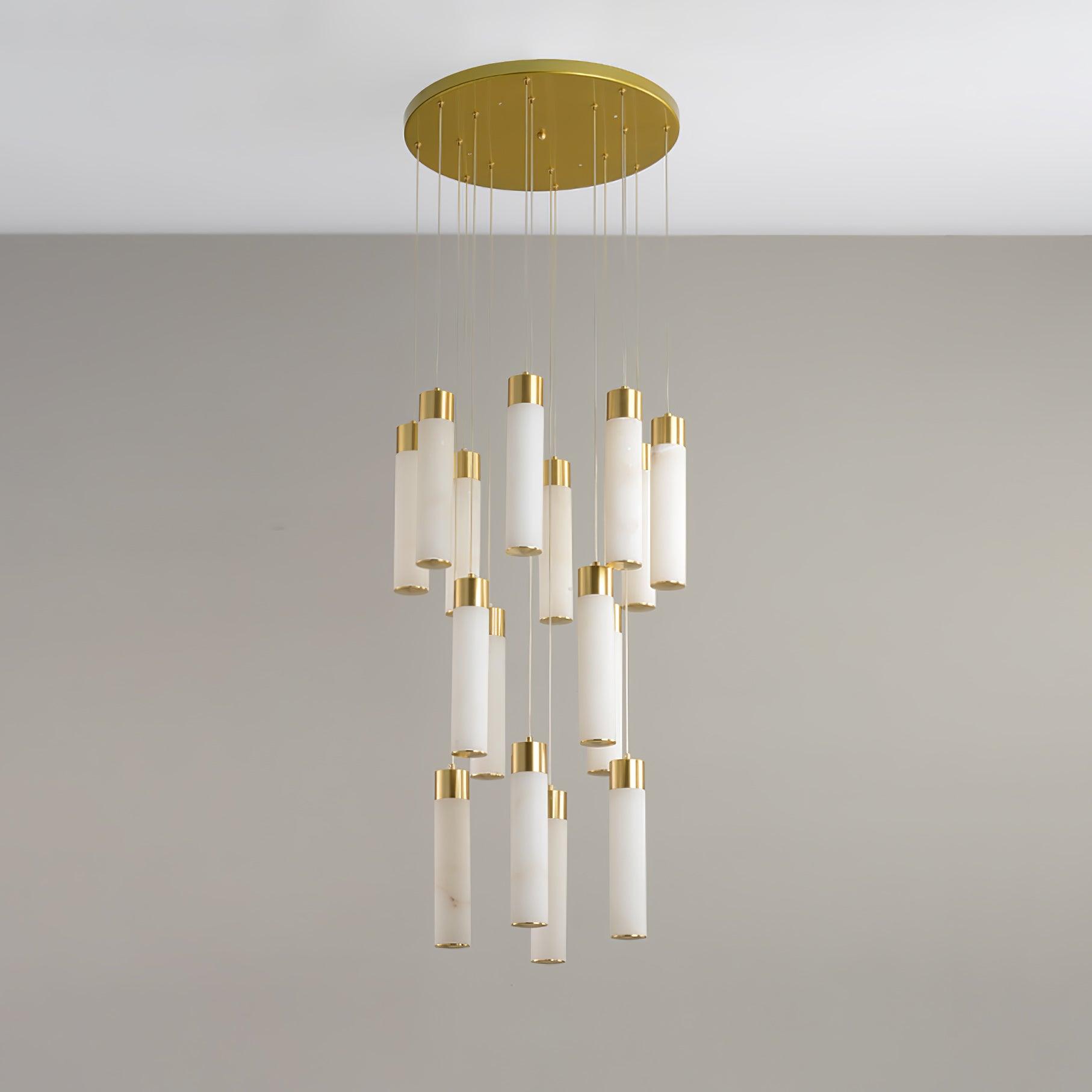 Celestial Alabaster Cascade Chandelier - YhLamps