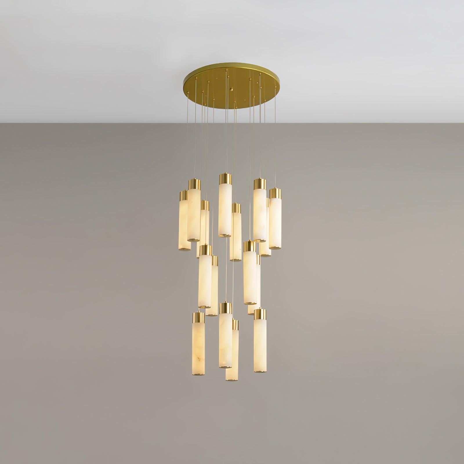 Celestial Alabaster Cascade Chandelier - YhLamps