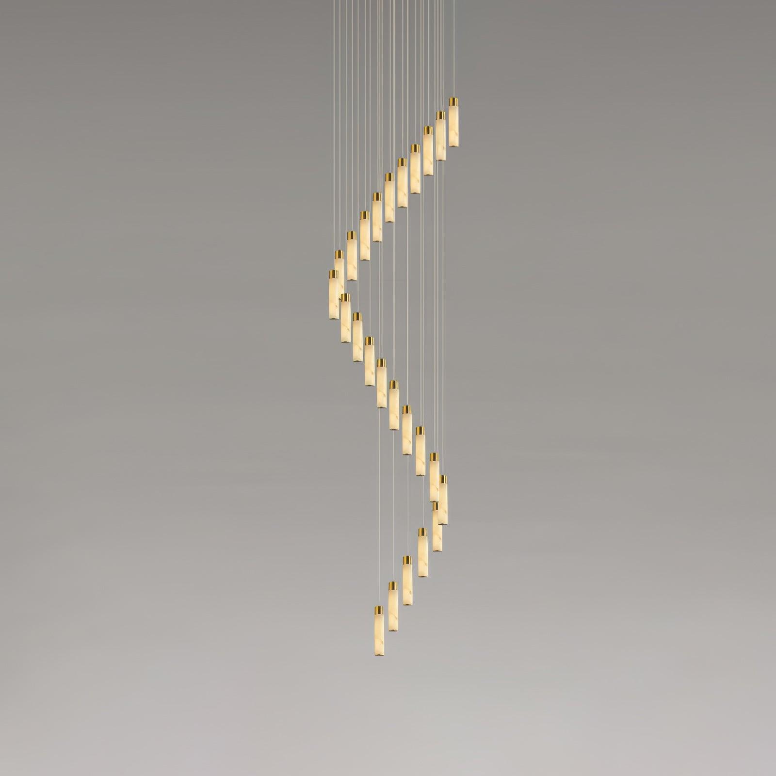 Celestial Alabaster Cascade Chandelier - YhLamps
