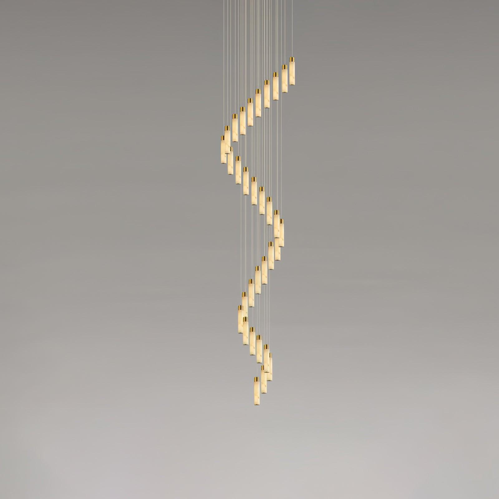 Celestial Alabaster Cascade Chandelier - YhLamps