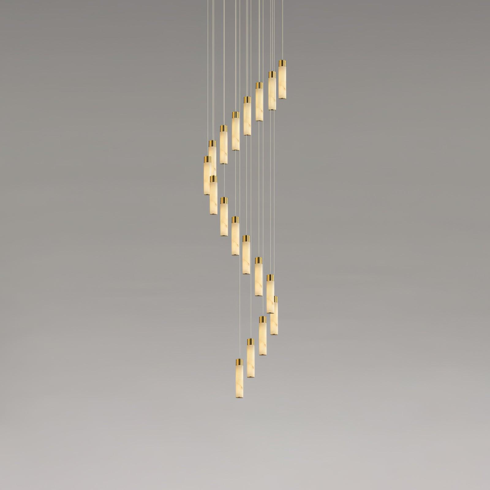 Celestial Alabaster Cascade Chandelier - YhLamps