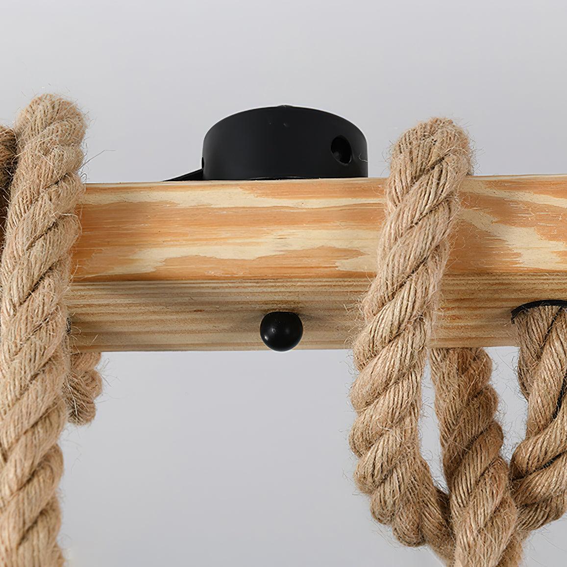 Hemp Rope Industrial Grenade Chandelier - YhLamps