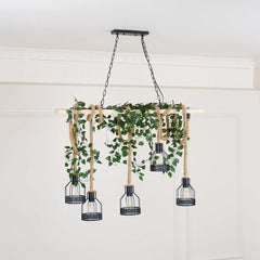 Hemp Rope Industrial Grenade Chandelier - YhLamps
