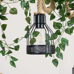 Hemp Rope Industrial Grenade Chandelier - YhLamps