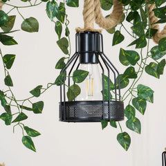 Hemp Rope Industrial Grenade Chandelier - YhLamps