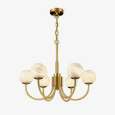 Aurelian Alabaster Globe Chandelier - YhLamps