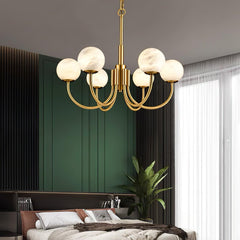 Aurelian Alabaster Globe Chandelier - YhLamps