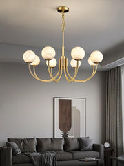 Aurelian Alabaster Globe Chandelier - YhLamps