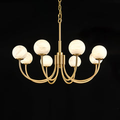 Aurelian Alabaster Globe Chandelier - YhLamps