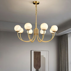 Aurelian Alabaster Globe Chandelier - YhLamps