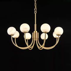 Aurelian Alabaster Globe Chandelier - YhLamps