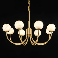Aurelian Alabaster Globe Chandelier - YhLamps