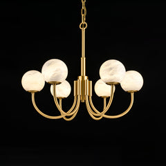 Aurelian Alabaster Globe Chandelier - YhLamps