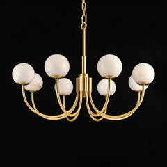 Aurelian Alabaster Globe Chandelier - YhLamps