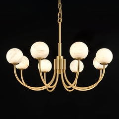 Aurelian Alabaster Globe Chandelier - YhLamps