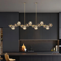 Crystal Glass Ball Chandelier - YhLamps