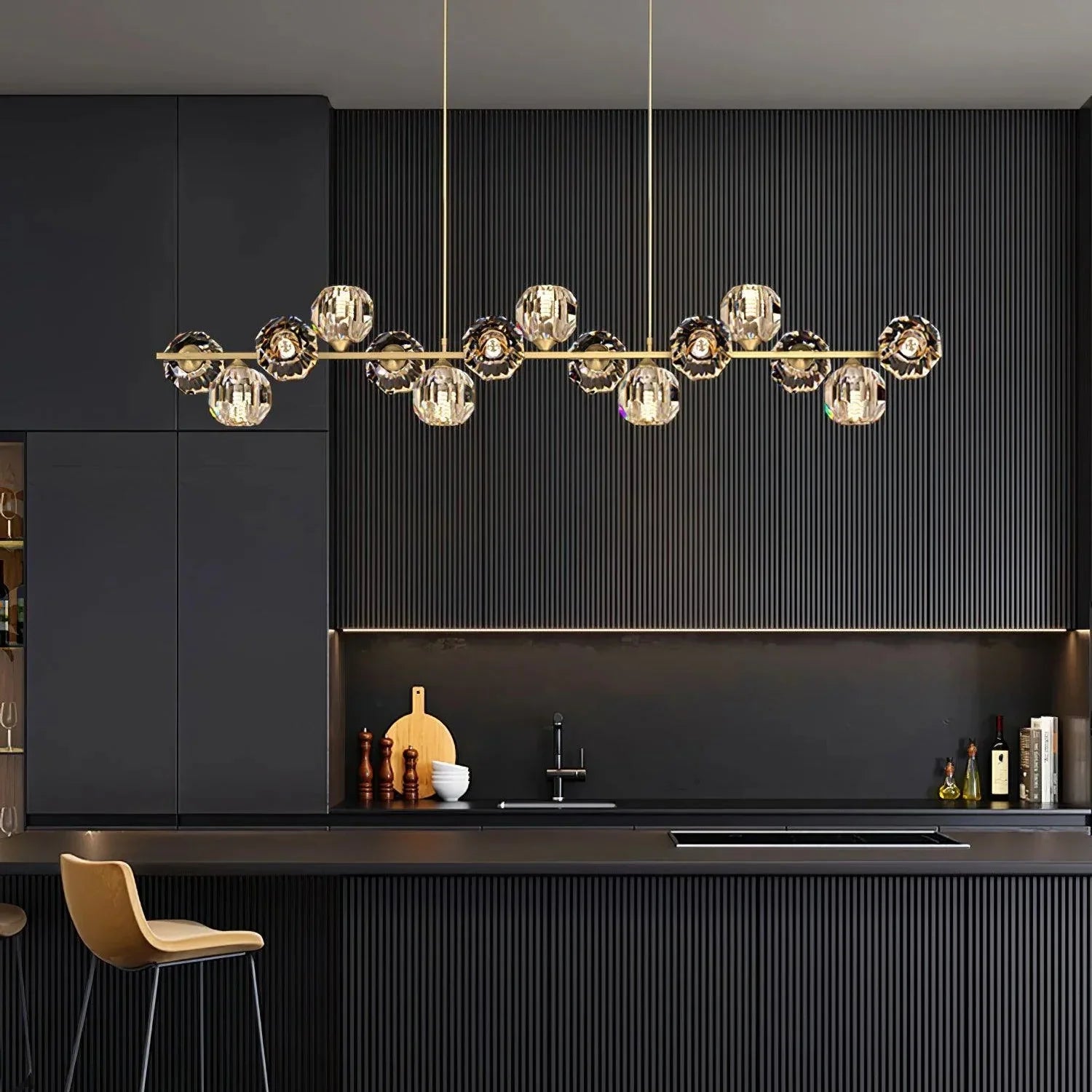 Crystal Glass Ball Chandelier - YhLamps