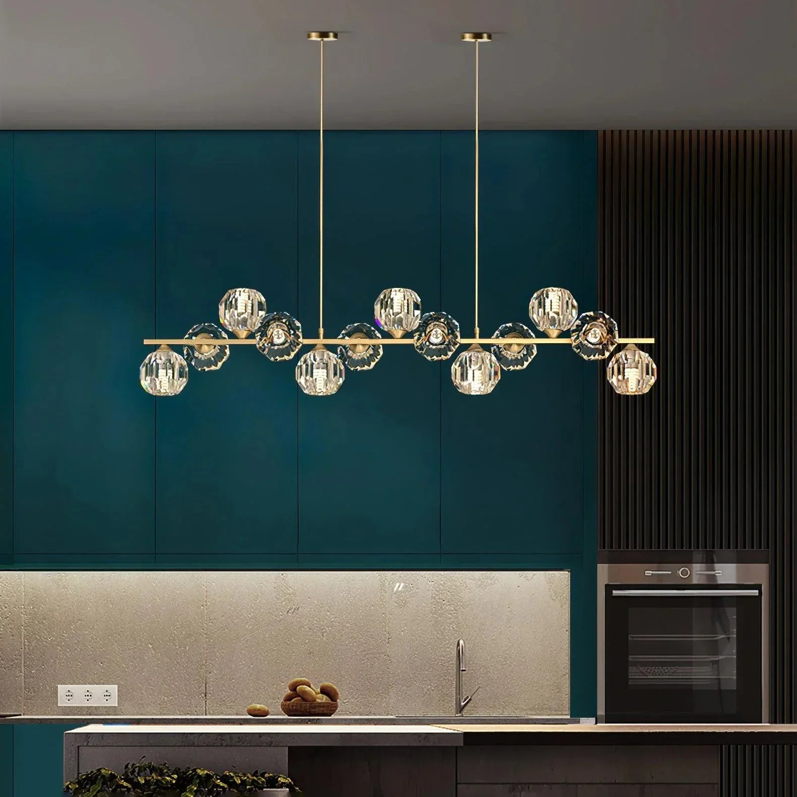 Crystal Glass Ball Chandelier - YhLamps