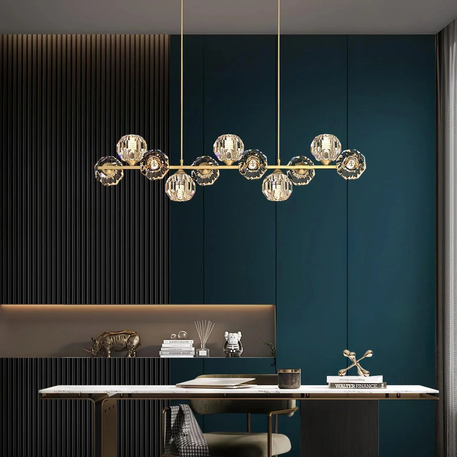 Crystal Glass Ball Chandelier - YhLamps